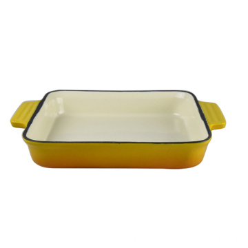 cast iron enamel baking dish for cookware